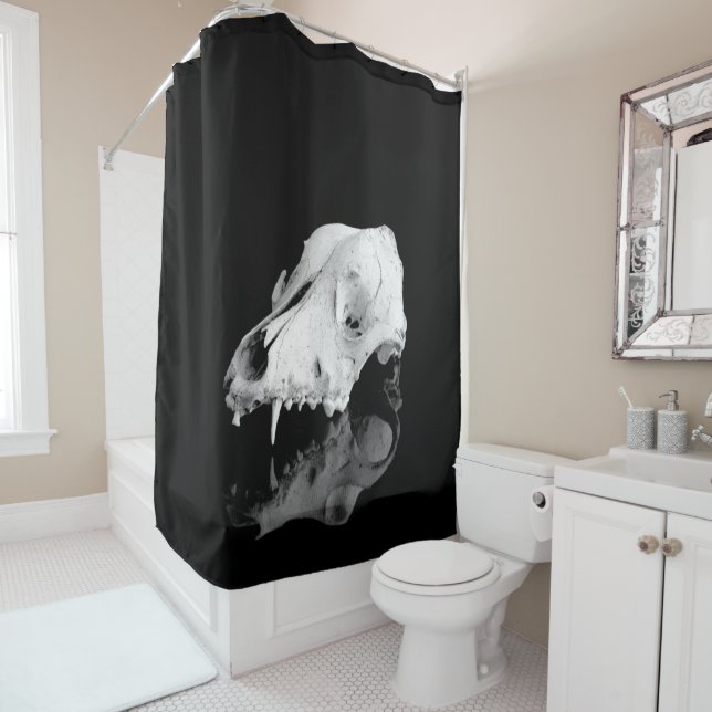 Rideaux De Douche Crâne d'animal (En situation)