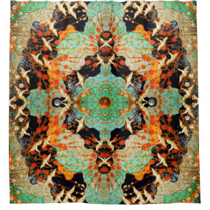 Rideaux De Douche CRANES VOLANTES AVEC FLEURS PRINTEMPS Pierre orang