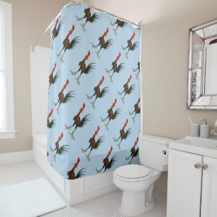 Rideaux De Douche Crazy rooster