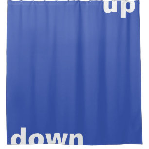 Rideaux De Douche Créez simplement "rectangle bleu vers le haut" + v