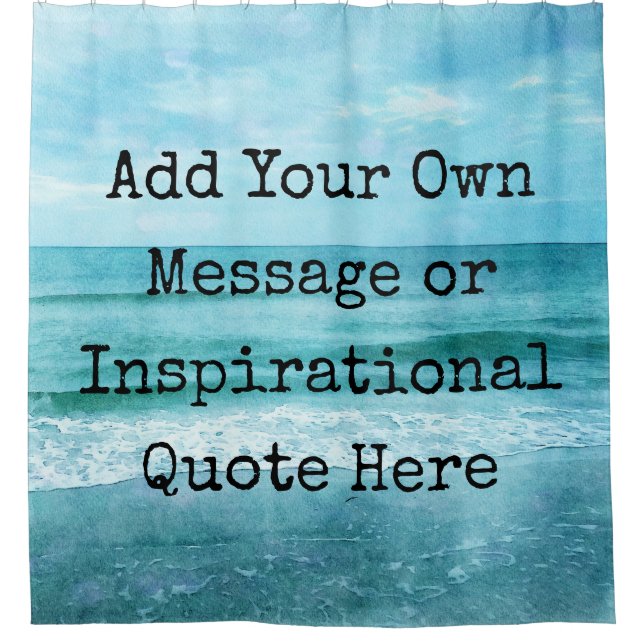 Rideaux De Douche Créez Votre Propre Citation Inspirante Motivationn (Devant)