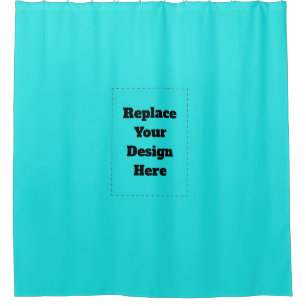 Rideaux De Douche Créez Votre Propre cyan