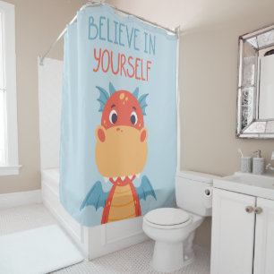 Rideaux De Douche Crois En Toi-Même Dragon
