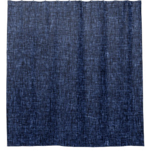 Rideaux De Douche Crosshatch Abstrait bleu foncé 2 tons