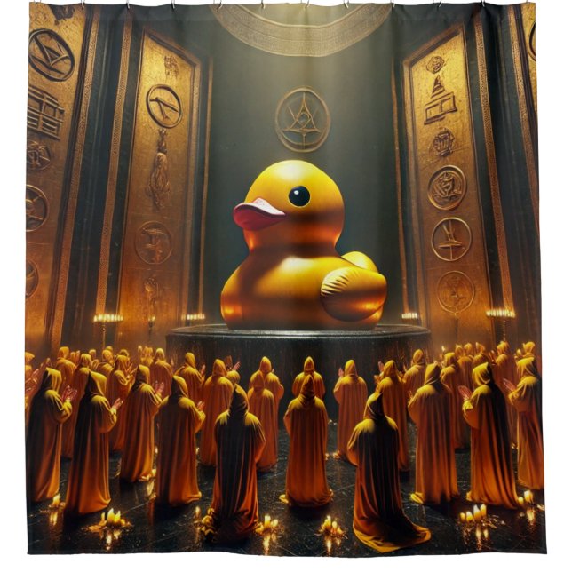 Rideaux De Douche Culte du canard en caoutchouc (Devant)