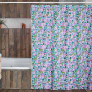 Rideaux De Douche Cute grenouilles roses et vertes et Lily Pads Girl