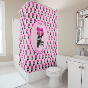 Rideaux De Douche Cute Jonglage Panda Ours Personnalisé