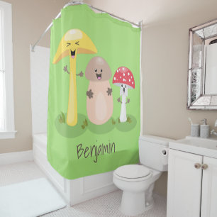 Rideaux De Douche Cute kawaii champignon champignon toadstool