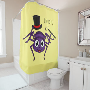 Rideaux De Douche Cute Spider dans le top a un dessin animé