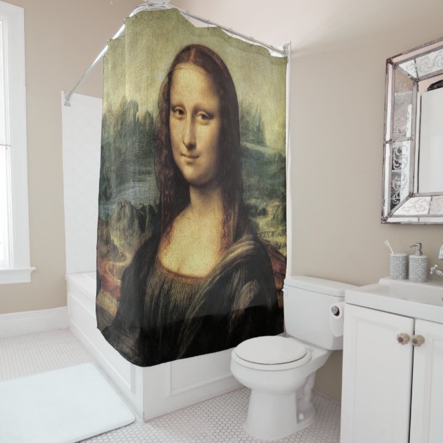 Rideaux De Douche Da Vinci Mona Lisa (En situation)