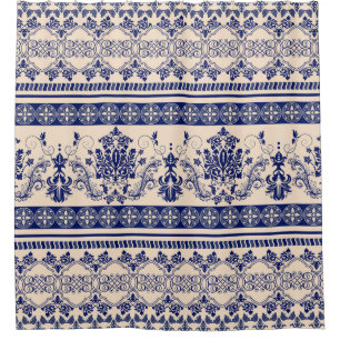 Rideaux De Douche Damas Classique : Papier peint ornemental sans fil