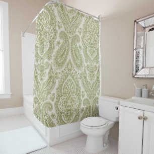 Rideaux De Douche Damask Vert
