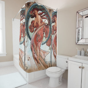 Rideaux De Douche Danse d'Alfons Mucha 1898