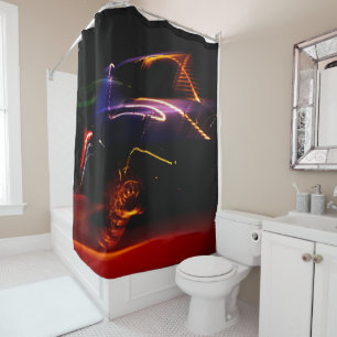 Rideaux De Douche danse de voiture violette