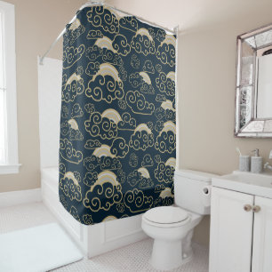 Rideaux De Douche Décor Japandi