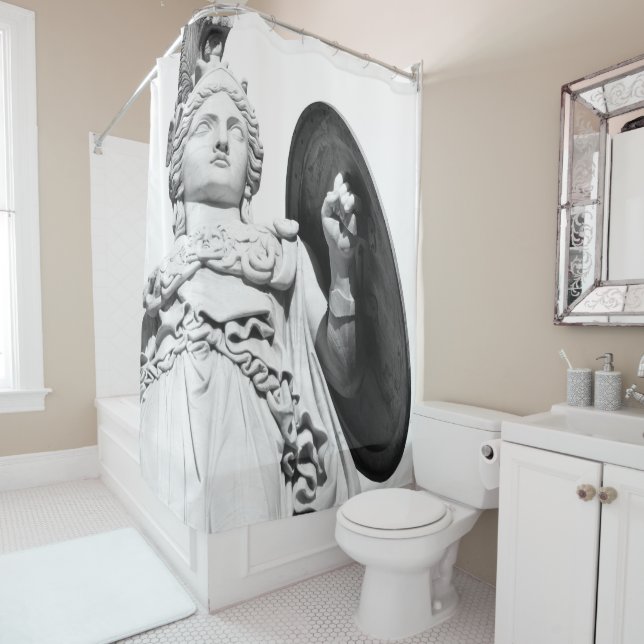 Rideaux De Douche Déesse Athéna de la Sagesse #2 #wall #art (En situation)