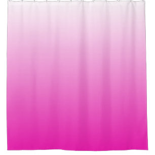 Rideaux De Douche dégradé à deux tons foncé rose chaud