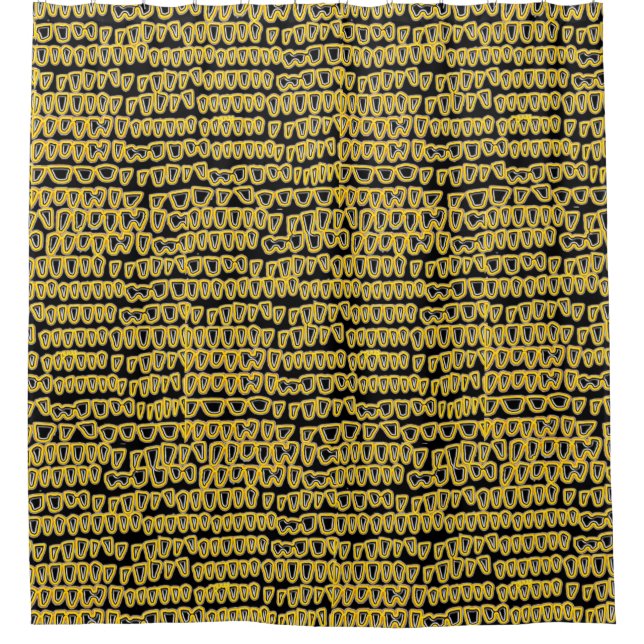 Rideaux De Douche Dentiste dentiste dentisterie Orthodontiste jaune  (Devant)