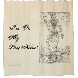 Rideaux De Douche Dernière Nerve - Halloween Squelette