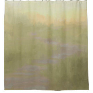 Rideaux De Douche Désert Sunrise Morning Sagebrush Trail Abstrait