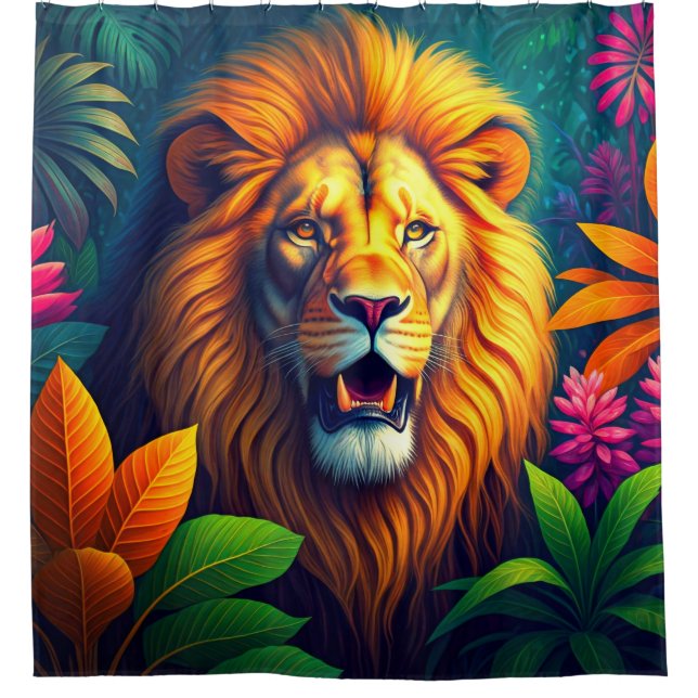 Rideaux De Douche Design Lion (Devant)