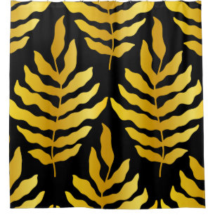 Rideaux De Douche Design moderne avec feuille. Feuilles tropicaux de