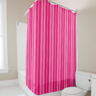 Rideaux De Douche Design Motif léger et rose chaud