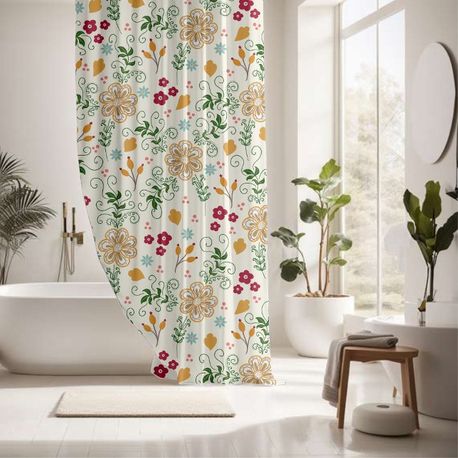 Rideaux De Douche Design sérénité de fleurs de charme (Créateur téléchargé)