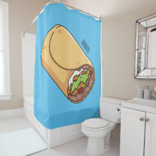 Rideaux De Douche dessin animé de Burrito