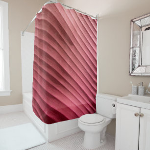 Rideaux De Douche Diagonale rouge feuille
