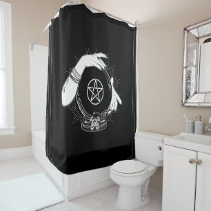 Rideaux De Douche Diseur de bonne aventure mystique noir Boule de cr