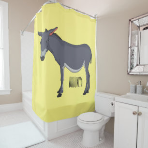 Rideaux De Douche Donkey cartoon