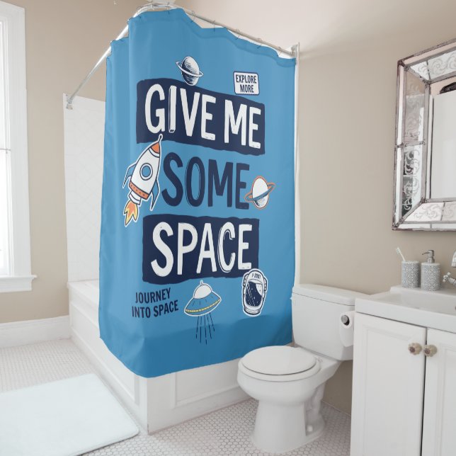 Rideaux De Douche Donne-Moi De L'Espace (En situation)
