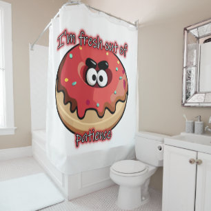 Rideaux De Douche Donut en colère : Frais par patience