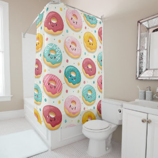 Rideaux De Douche Donut Pattern
