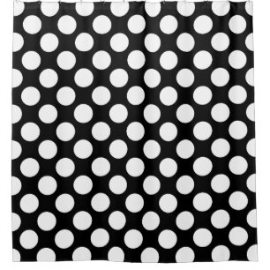 Rideaux De Douche Dots sans couture motif blanc + votre backgr.