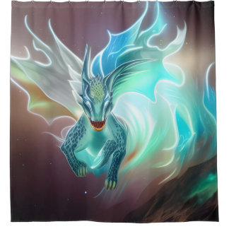 Rideaux De Douche Dragon Shower Curtain