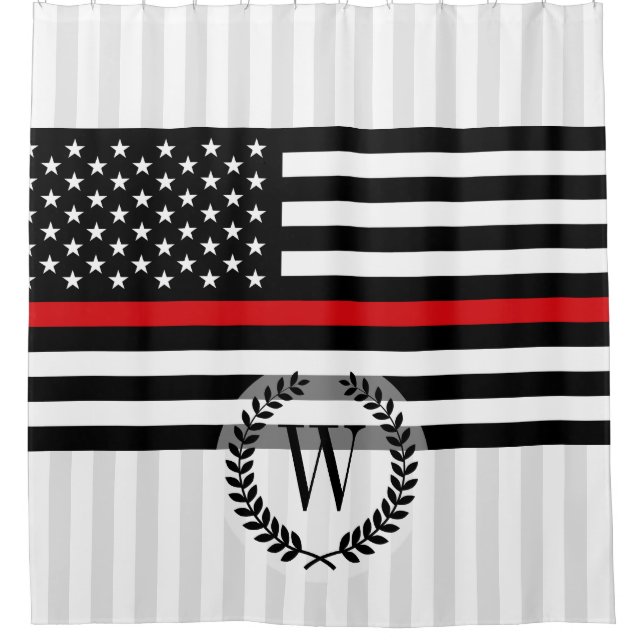 Rideaux De Douche Drapeau américain de style patriotique de (Devant)