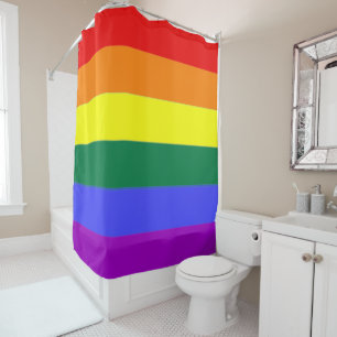 Rideaux De Douche Drapeau arc-en-ciel gay pride