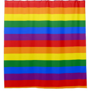 Rideaux De Douche Drapeau arc-en-ciel LGBT