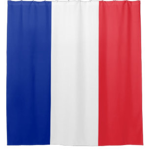 Rideaux De Douche Drapeau de France Tricolore Bleu Blanc Rouge
