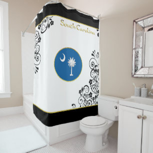 Rideaux De Douche Drapeau de la Caroline du Sud