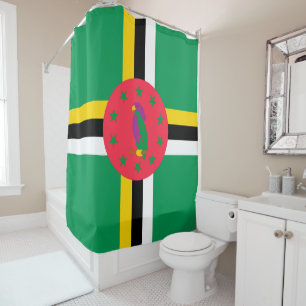 Rideaux De Douche Drapeau de la Dominique