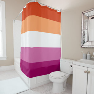 Rideaux De Douche Drapeau de la fierté lesbienne