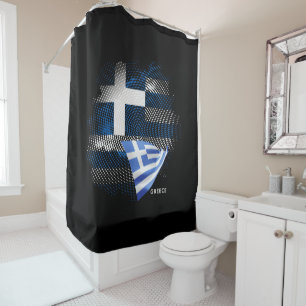 Rideaux De Douche Drapeau de la Grèce