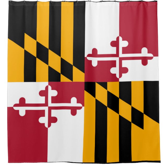 Rideaux De Douche Drapeau de l'État du Maryland (Devant)