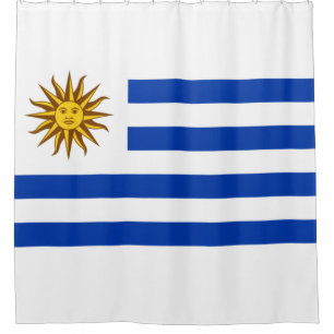 Rideaux De Douche Drapeau de l'Uruguay