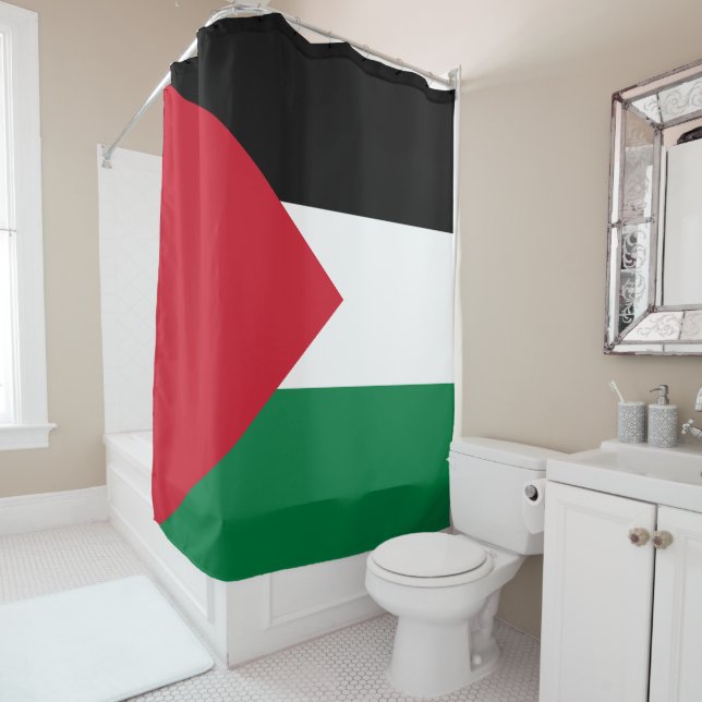 Rideaux De Douche Drapeau de Palestine (En situation)