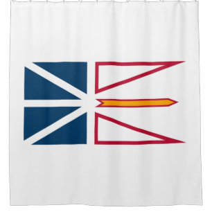 Rideaux De Douche Drapeau de Terre-Neuve-et-Labrador (Canada)