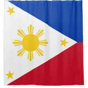 Rideaux De Douche Drapeau des Philippines
